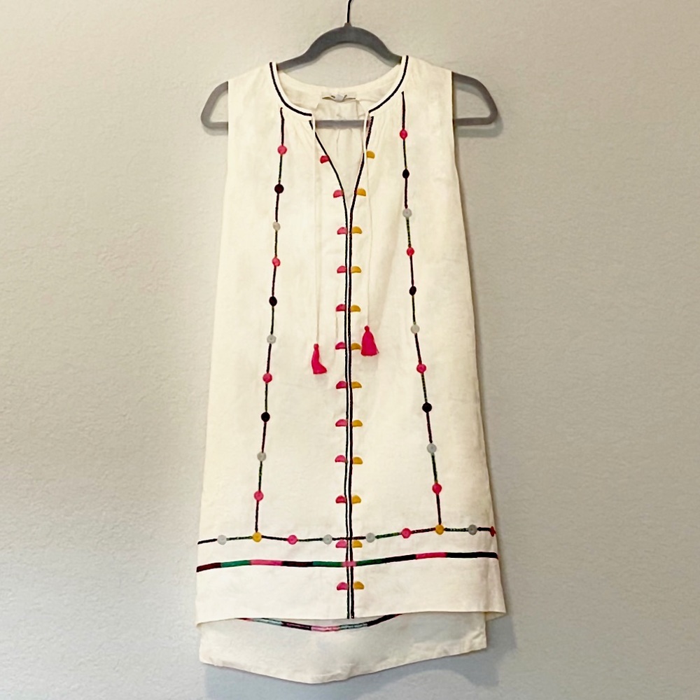 Madewell • Embroidered Tassel Dress
